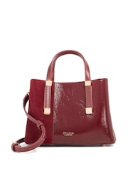 Dune London Red Mini Dinkydorry 3 Part Tote Bag - Image 1 of 5