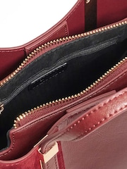 Dune London Red Mini Dinkydorry 3 Part Tote Bag - Image 3 of 5