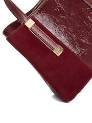 Dune London Red Mini Dinkydorry 3 Part Tote Bag - Image 4 of 5