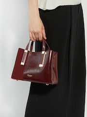Dune London Red Mini Dinkydorry 3 Part Tote Bag - Image 5 of 5