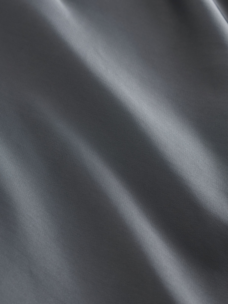 Grey Lace Trim Strappy Asymmetrical Cami Mini Dress - Image 10 of 10