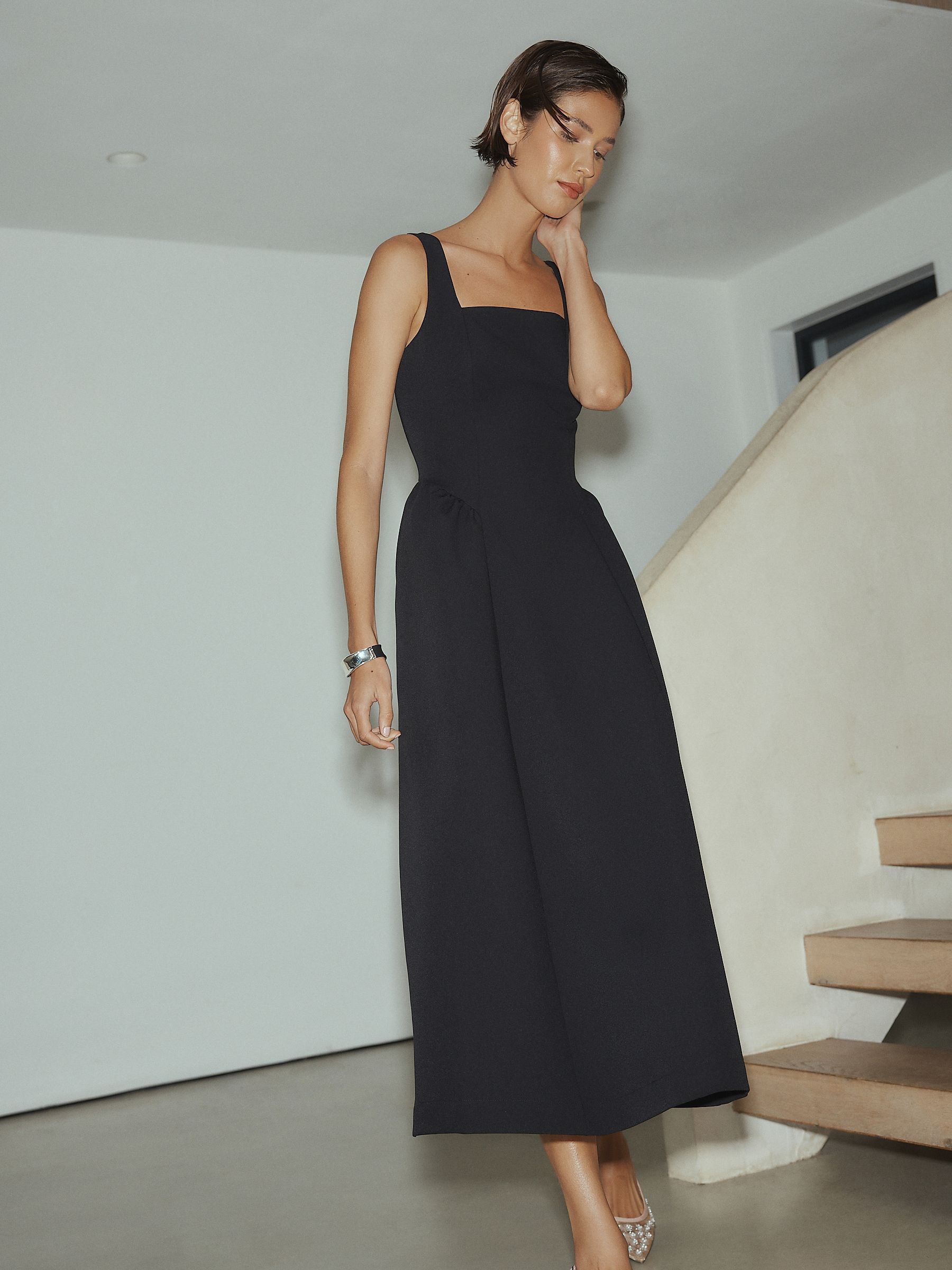 Buy Black Occasion Cinched Waist Maxi Dress from Next USA