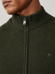 Hackett Lambswool Full Zip Cardigan - Image 2 of 5