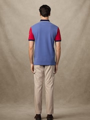 Hackett Blue Heritage Number Multi Polo Shirt - Image 5 of 6