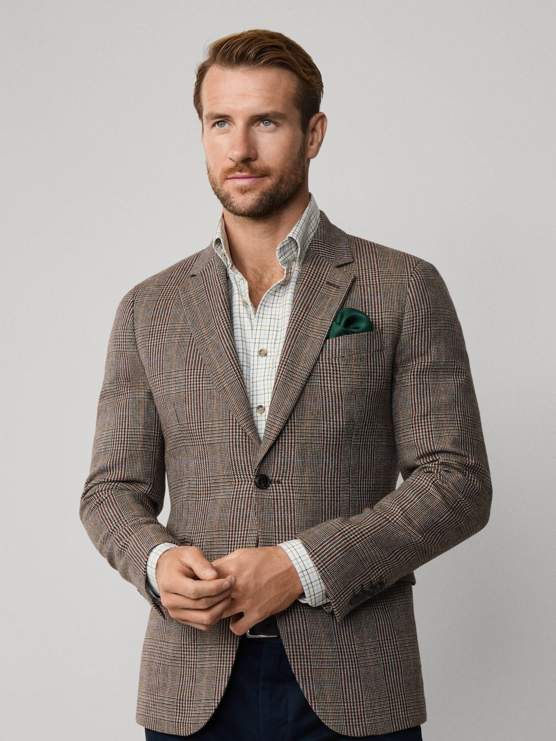 Buy Hackett Brown Country Check Blazer from Next USA