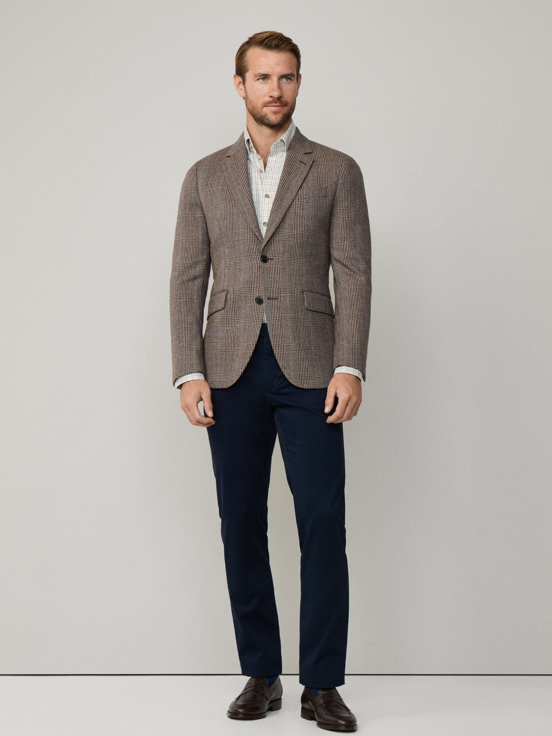 Buy Hackett Brown Country Check Blazer from Next USA