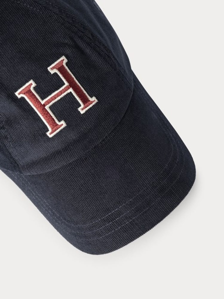 Hackett Blue Corduroy H Cap - Image 3 of 3 Hackett Blue Corduroy H Cap - Image 3 of 3