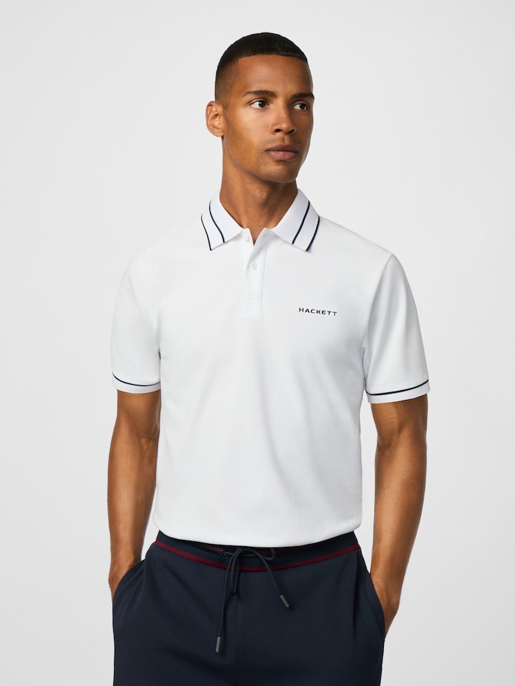 Hackett Golf Manor Tipped Polo Shirt - Image 1 of 6 Hackett Golf Manor Tipped Polo Shirt - Image 1 of 6