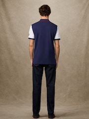 Rdeča polo majica s kratkimi rokavi in številki Hackett Classic Fit - Slika 5 iz 9