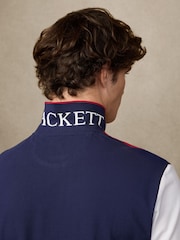 Rdeča polo majica s kratkimi rokavi in številki Hackett Classic Fit - Slika 7 iz 9