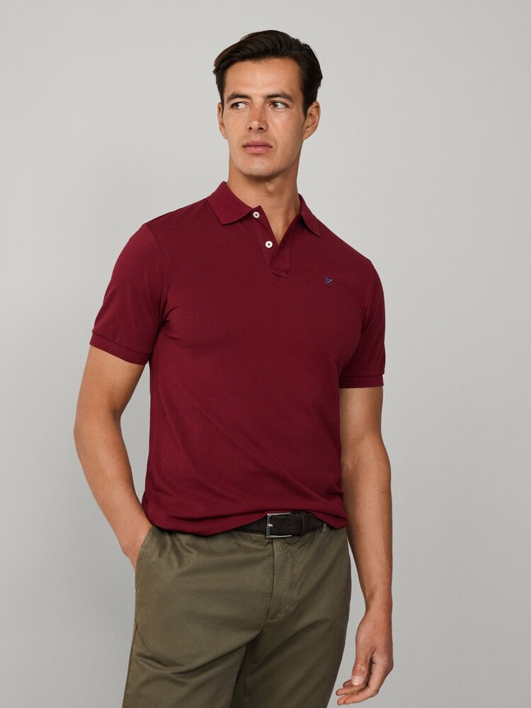 Hackett Embroidered Logo Pique Polo Shirt - Image 1 of 6
