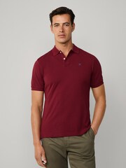 Hackett Embroidered Logo Pique Polo Shirt - Image 2 of 6