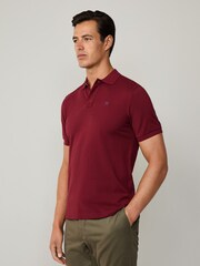 Hackett Embroidered Logo Pique Polo Shirt - Image 4 of 6