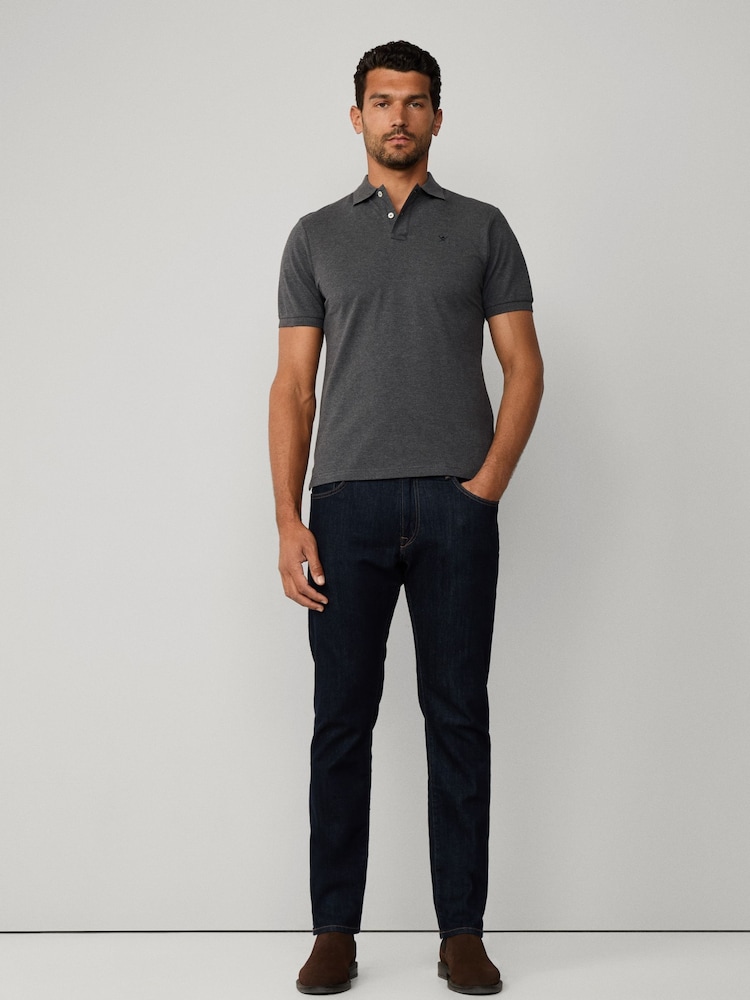 Hackett Embroidered Logo Pique Polo Shirt - Image 7 of 7