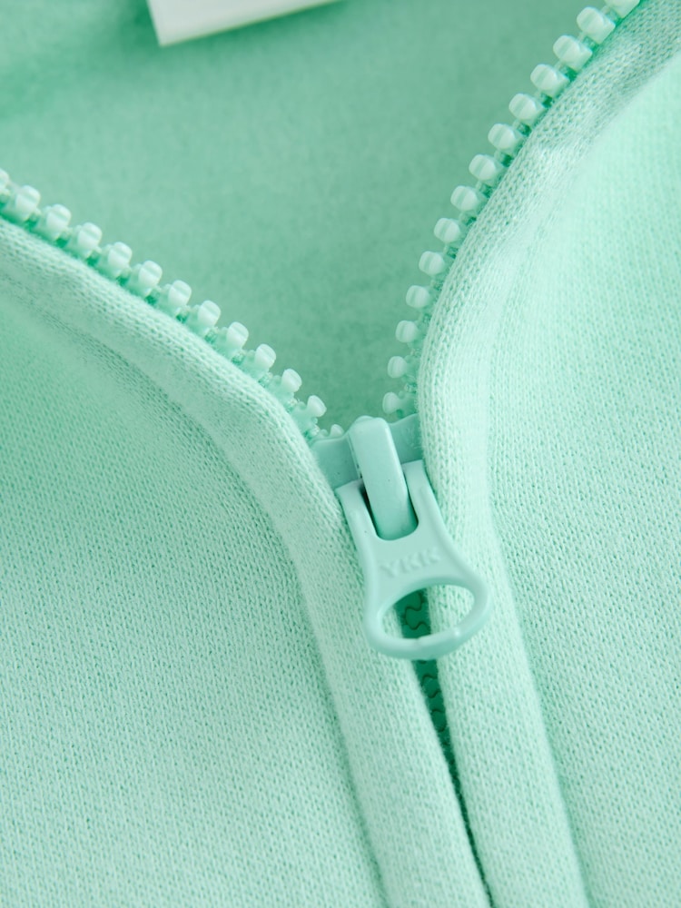Mint Green Zip Through Hoodie (3mths-7yrs) - Image 4 of 4