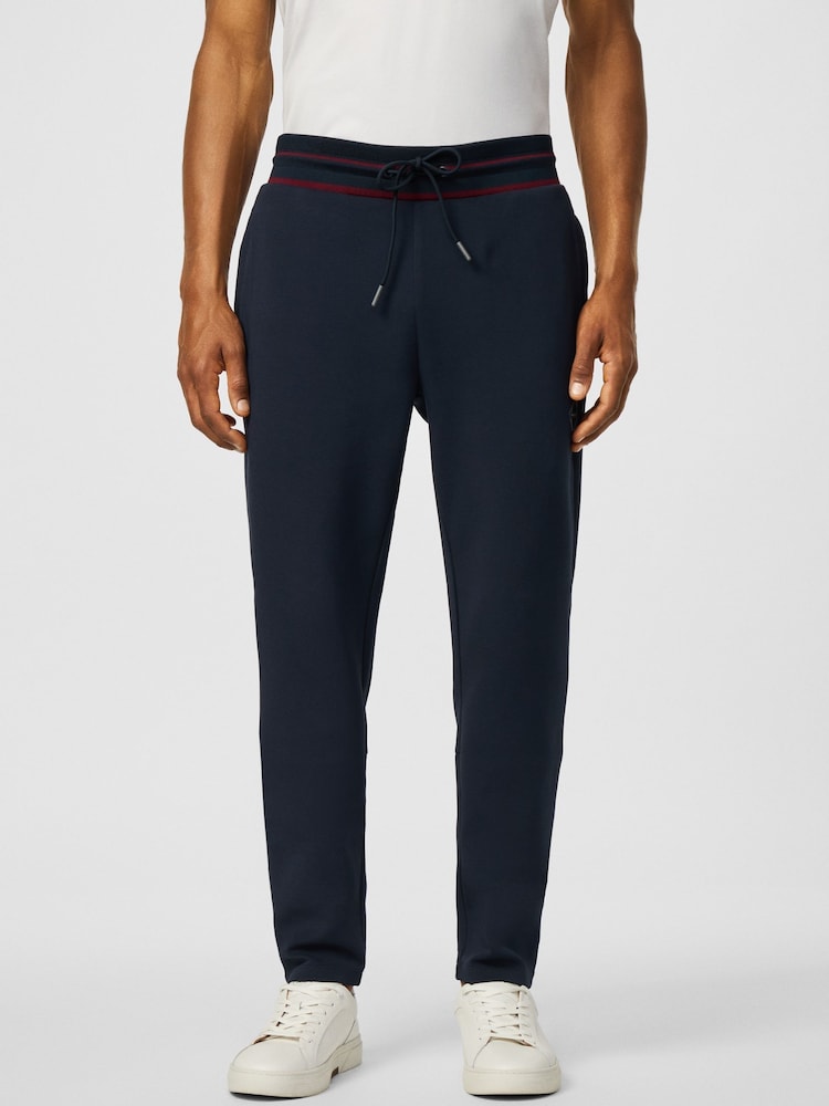 Hackett Blue Sport Jacquard Tipped Joggers - Image 2 of 7