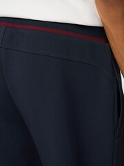 Hackett Blue Sport Jacquard Tipped Joggers - Image 5 of 7