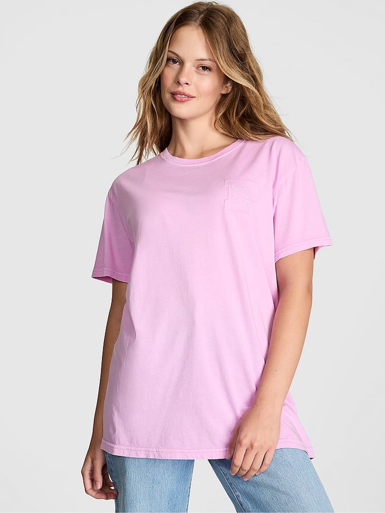 Victoria's Secret PINK Hushed Lilac Purple Oversized T-Shirt - Image 1 of 2
