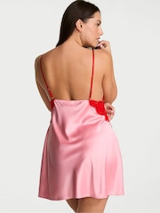 Victoria's Secret Petal Pink Satin and Lace Slip - Image 2 of 2