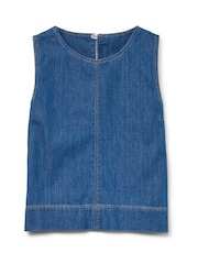 VERO MODA Blue Sleeveless Denim Top - Image 5 of 6