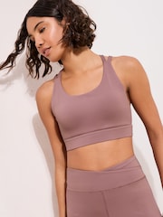 Friends Like These Pink Studio Strappy Back Sports Bra - Image 6 of 6