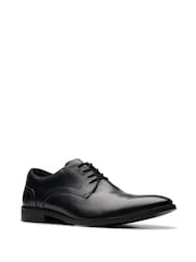 Clarks Black Leather Brandon Lace Shoes - Image 6 of 7