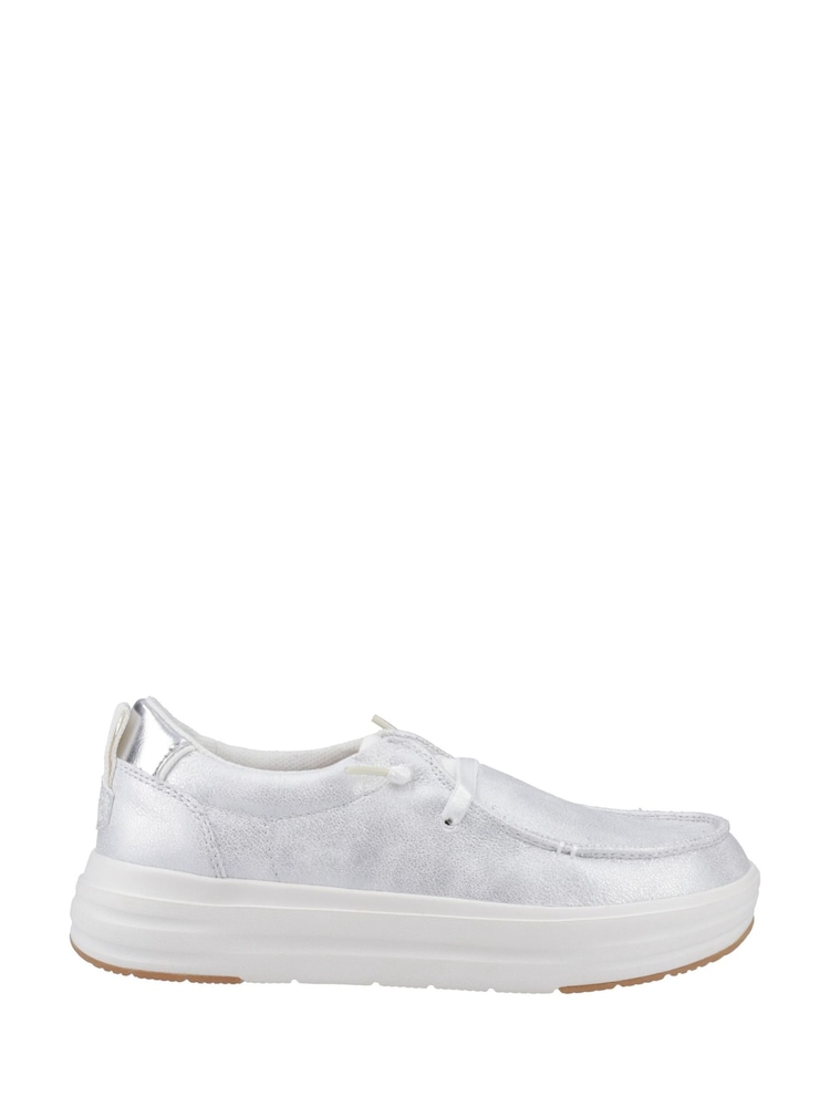 Heydude Wendy Nova Shimmer White Shoes - صورة 1 من 5