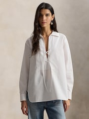 Polo Ralph Lauren White Woven Shirt Dress - Image 1 of 4
