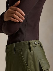 Polo Ralph Lauren Green Woven Tapered Trousers - Image 5 of 6