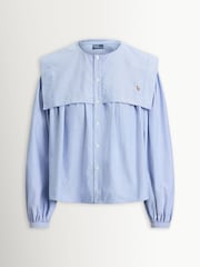 Polo Ralph Lauren Blue Woven-Blouse-Shirt - Image 5 of 5