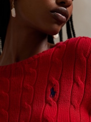 Polo Ralph Lauren Red Julianna Long Sleeve Pullover Jumper - Image 5 of 6