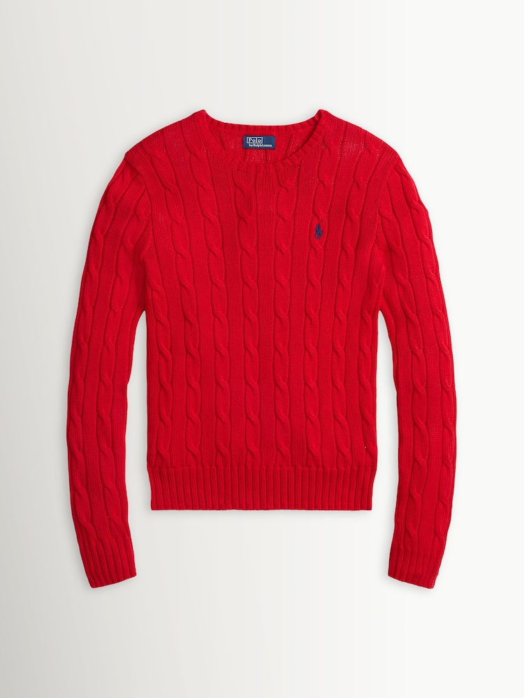 Polo Ralph Lauren Red Julianna Long Sleeve Pullover Jumper - Image 6 of 6 Polo Ralph Lauren Red Julianna Long Sleeve Pullover Jumper - Image 6 of 6