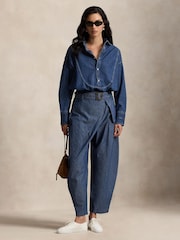 Polo Ralph Lauren Blue Woven Shirt - Image 3 of 4