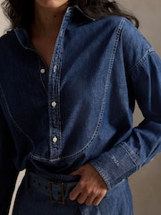 Polo Ralph Lauren Blue Woven Shirt - Image 4 of 4