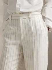 Polo Ralph Lauren White Woven Straight Trousers - Image 4 of 4