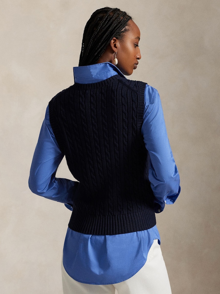 Polo Ralph Lauren Blue Sweater Pullover Jumper - Image 2 of 5 Polo Ralph Lauren Blue Sweater Pullover Jumper - Image 2 of 5