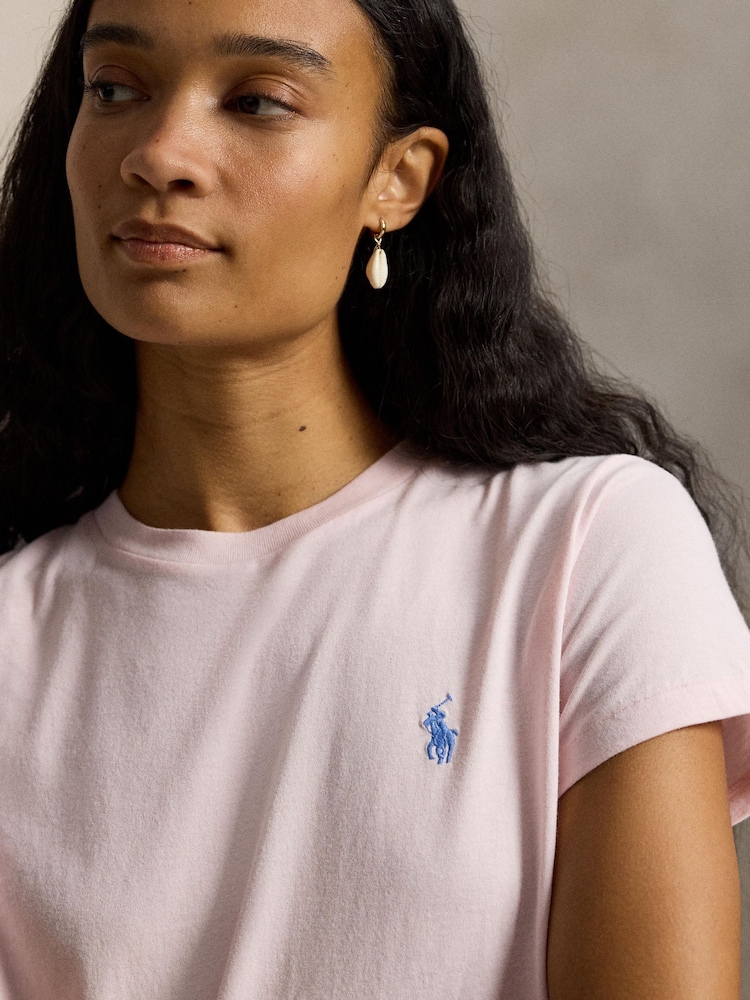 Polo Ralph Lauren Pink Knit T-Shirt - Image 4 of 4