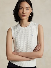 Polo Ralph Lauren White Sweater Pullover Jumper - Image 4 of 5