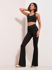 Friends Like These Black Studio Yoga Flare Leggings - Image 2 of 6