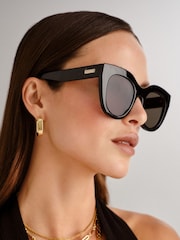 Le Specs Black Air Heart Sunglasses - Image 2 of 5