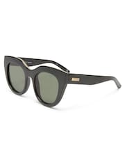 Le Specs Black Air Heart Sunglasses - Image 4 of 5