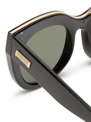 Le Specs Black Air Heart Sunglasses - Image 5 of 5