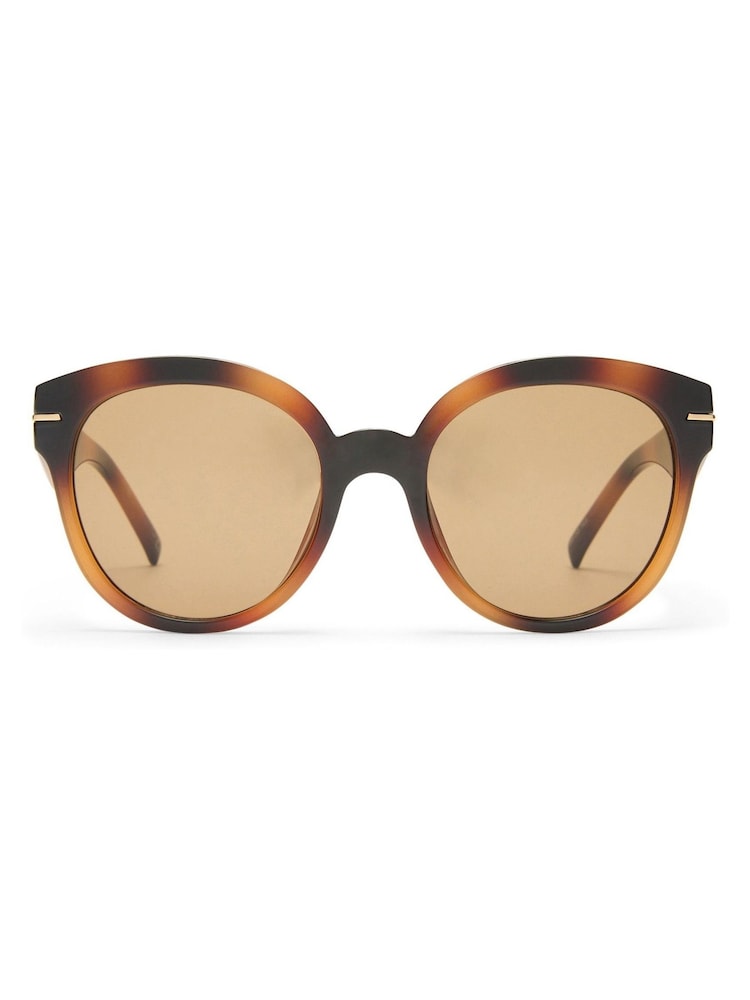 Le Specs Brown Capacious Sunglasses - Image 1 of 5 Le Specs Brown Capacious Sunglasses - Image 1 of 5