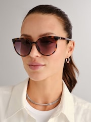 Le Specs Brown Armada Sunglasses - Image 1 of 5