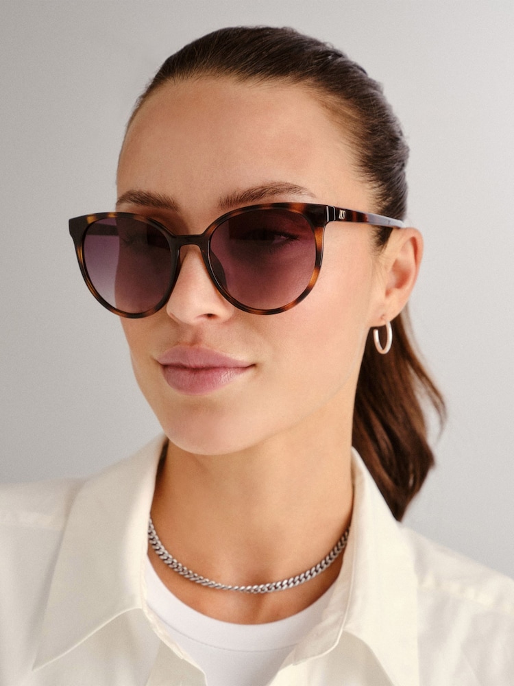 Le Specs Brown Armada Sunglasses - Image 1 of 5