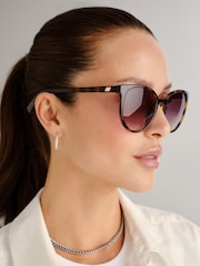 Le Specs Brown Armada Sunglasses - Image 5 of 5