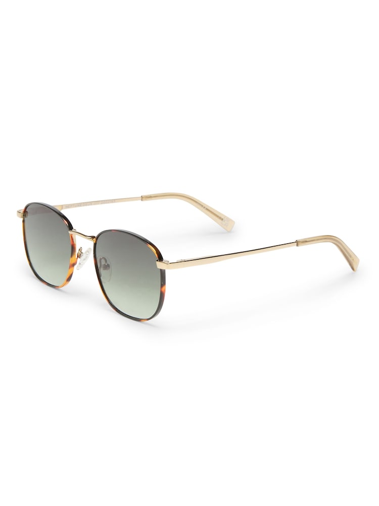 Le Specs Gold Neptune Deux Sunglasses - Image 1 of 5 Le Specs Gold Neptune Deux Sunglasses - Image 1 of 5