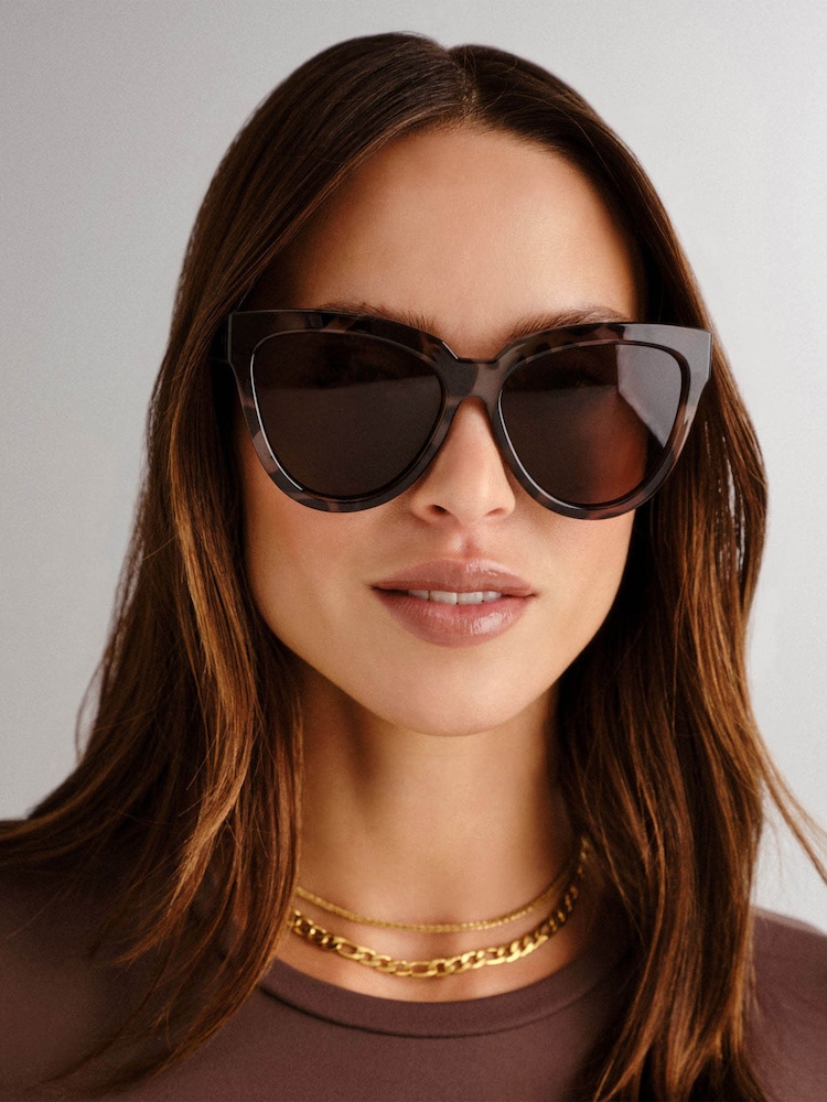 Le Specs Brown Liar Lair Sunglasses - Image 1 of 4 Le Specs Brown Liar Lair Sunglasses - Image 1 of 4