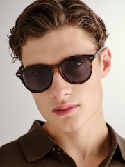 Le Specs Brown Bandwagon Sunglasses - Image 4 of 5