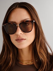 Le Specs Brown Caliente Sunglasses - Image 4 of 5